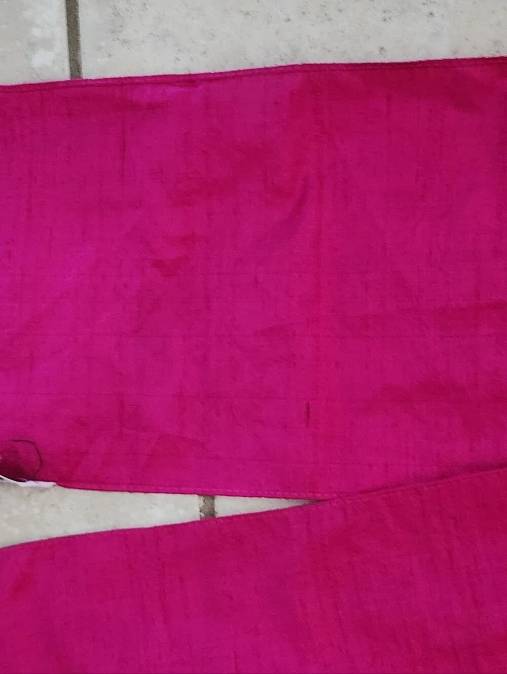 Accessory Street Vibrant Fuchsia Long Thin Silk Head Scarf/Scarf